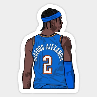 Shai Gilgeous-Alexander Back-To Sticker